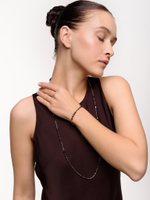 Браслет "Plane brown gray" Silver