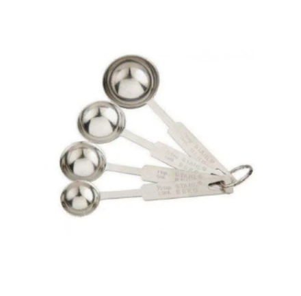 Мерные ложки из нержавеющей стали, набор 4 шт