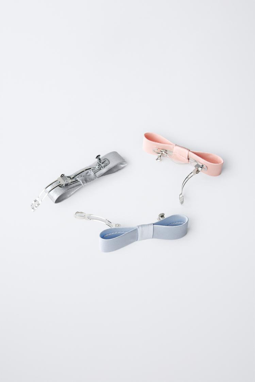 ZARA НАБОР ИЗ ТРЕХ ЗАКОЛОК ДЛЯ ВОЛОС, РАЗНОЦВЕТНЫЙ