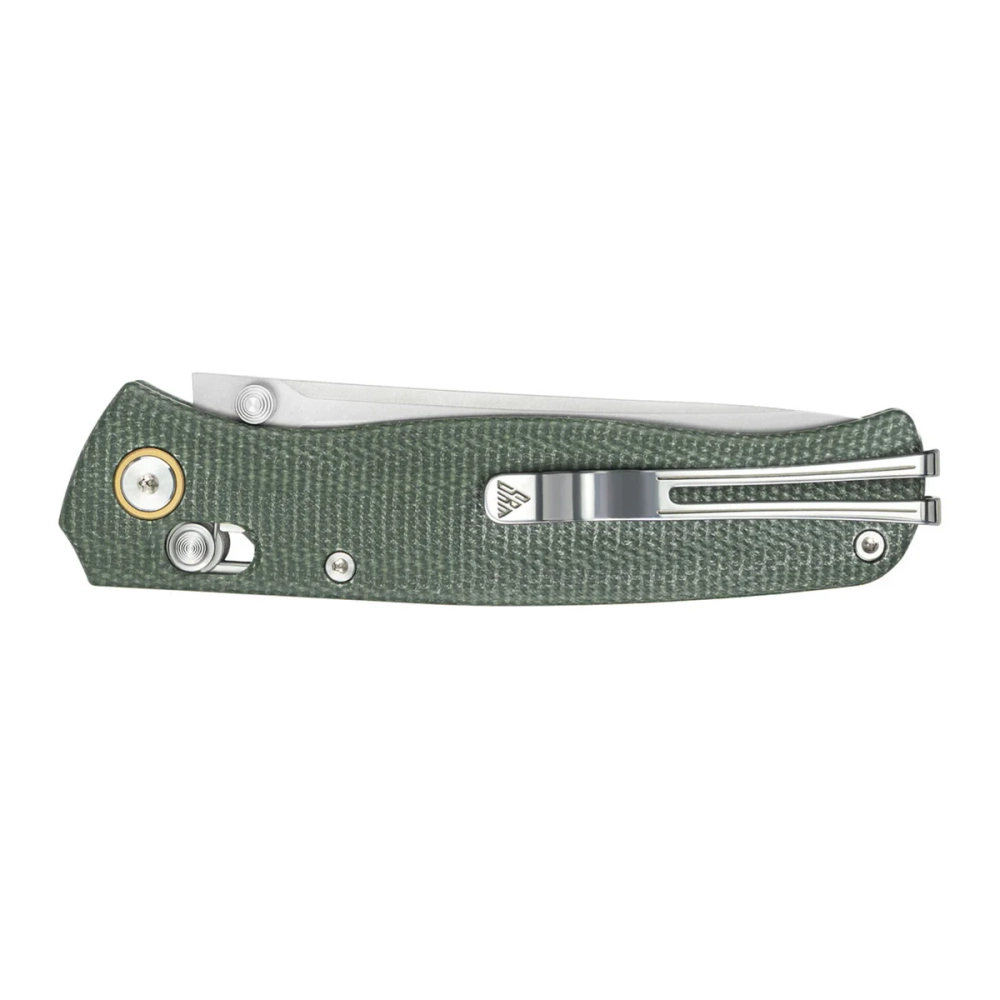 Нож складной SRM 255L-MG3 Medal Beadblast (140Cr Laminated, Green Micarta)