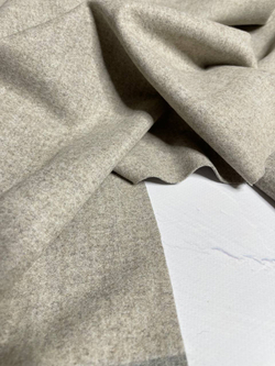 Пальтово-костюмная двусторонняя смесовая фланелевая ткань (Antonio Marras, 40%шерсть/30%пэ/21%вискоза/7%полиамид/2%эластан, 137, Светлый серо-бежевый)
