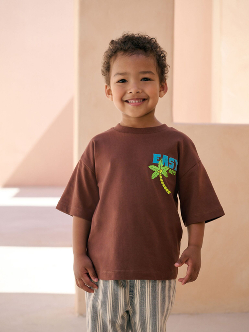 Футболка для мальчика Next AG8-704, Коричневый