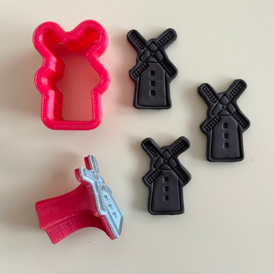 Штамп с вырубкой "Мельница"