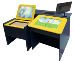 Профессиональный стол логопеда (3 модуля) ДОУ ПРОФ++ (с ноутб.)