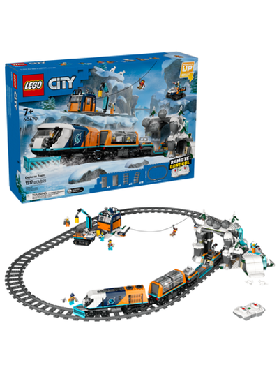 Конструктор Лего Сити Экспресс-поезд Арктический полярный 60470 | LEGO City Arctic Polar Express Train 1517 деталей | 7+