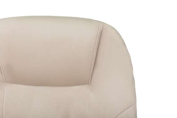 Кресло руководителя Бюрократ CH-668 светло-бежевый Holland 06 крестов. пластик