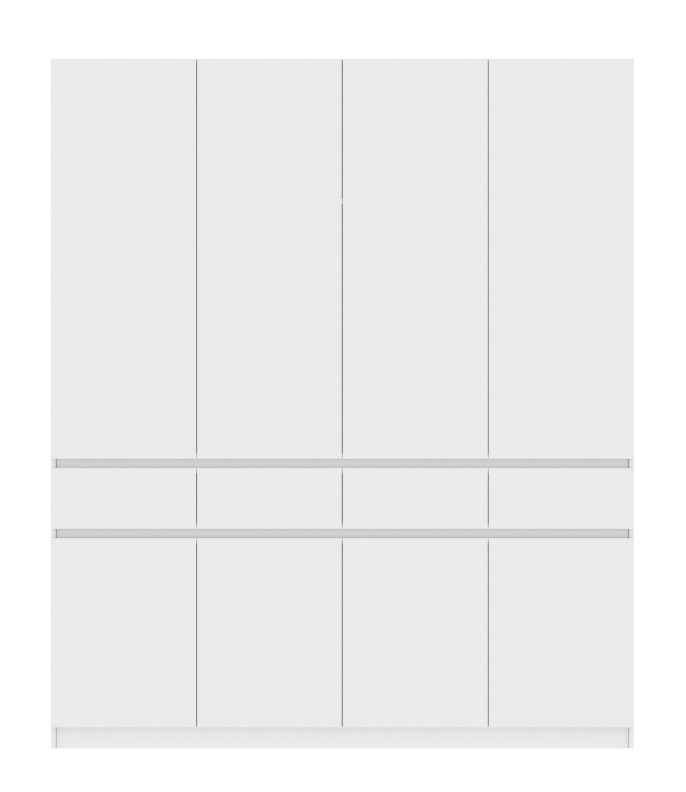 Шкаф 4-х ств. с ящиками Бостон