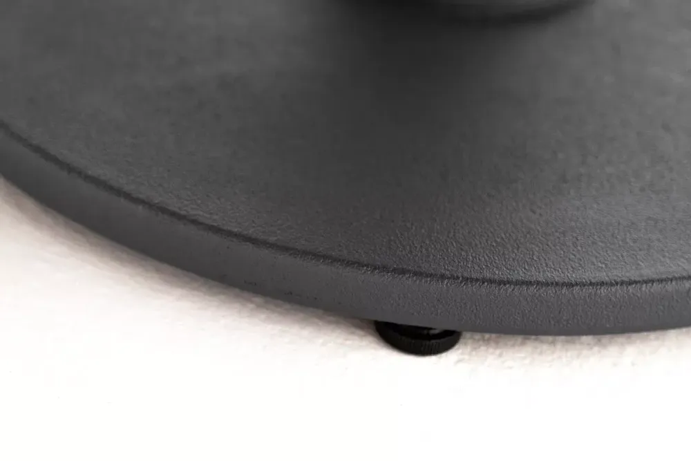 "Чили" интерьерный стол из HPL круглый Ø80 H32, цвет "серый гранит"