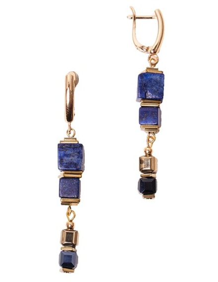 20153290 Серьги Роман с камнем