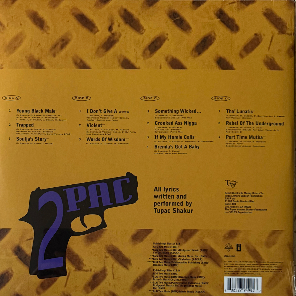 Виниловая пластинка 2Pac – 2Pacalypse Now 2LP