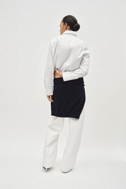 ZARA РУБАШКА ИЗ ПОПЛИНА — ZW COLLECTION, БЕЛЫЙ