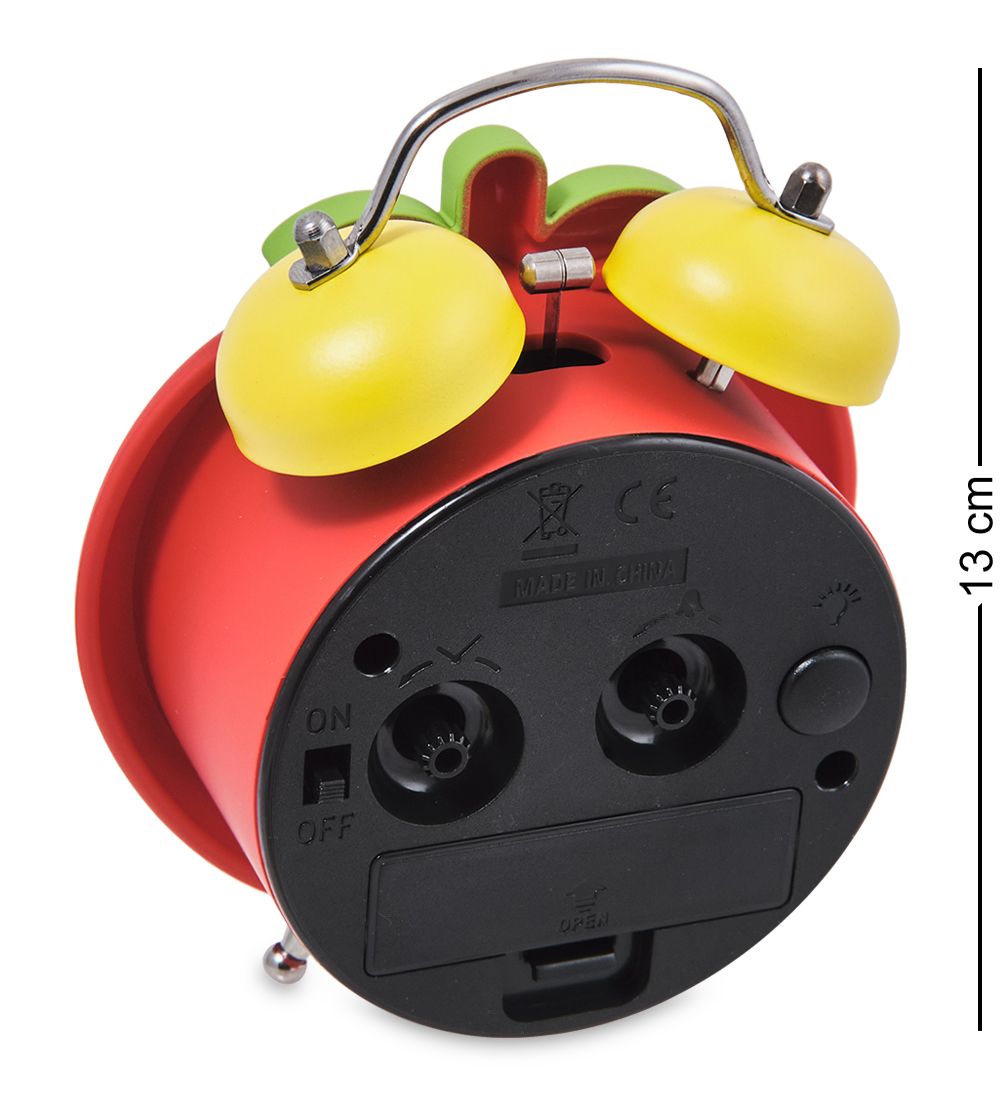 GAEM Art CL-67/3 Будильник «Яблоко» красный