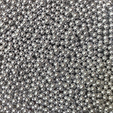 Посыпка кондитерская "Бусы серебряные 7мм" 50г