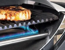 Портативный газовый гриль Weber Q 1200 с тележкой, 1 горелка, чёрный