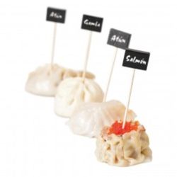 Табличка грифельная "Ценник" 9 см на палочке пика набор 100 шт черная Garcia De Pou