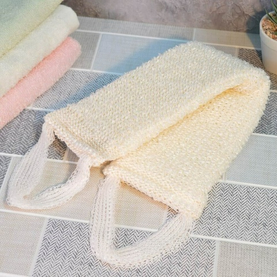 Мочалка для тела 43*10см, цвет бежевый