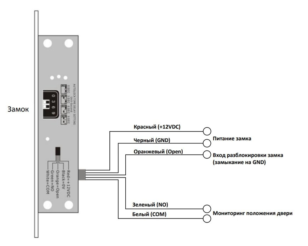 ST-DB510WMLT Замок электромеханический Smartec