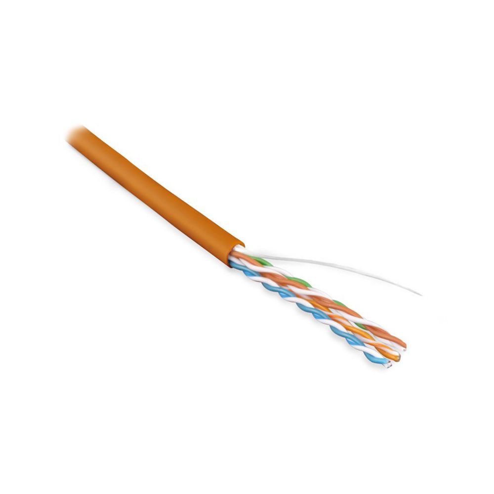 UUTP4-C5E-S24-IN-LSZH-OR-305 U/UTP кат.5е, 4 пары, 0,51 LSZH нг(А)-HF кабель витая пара Hyperline