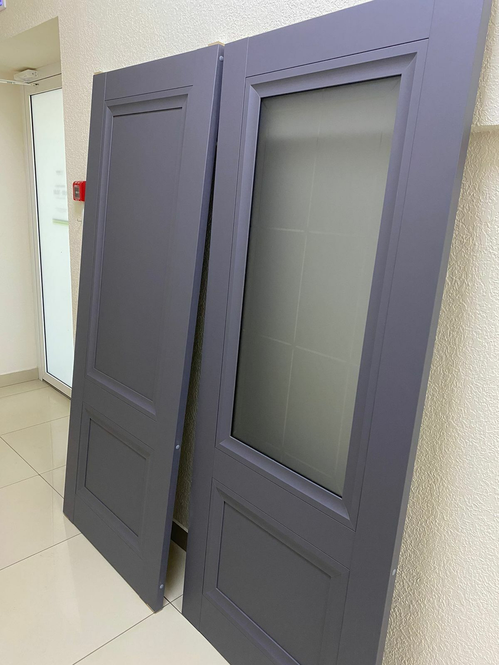 Дверь межкомнатная Орион-2  капучино/графит  ТАНДОР