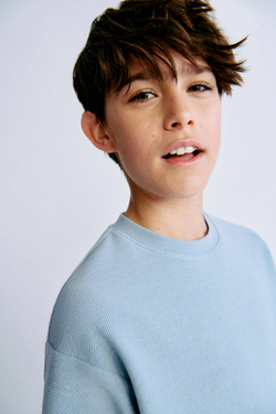 H&M Комплект из футболки и шорт, пыльно-синий