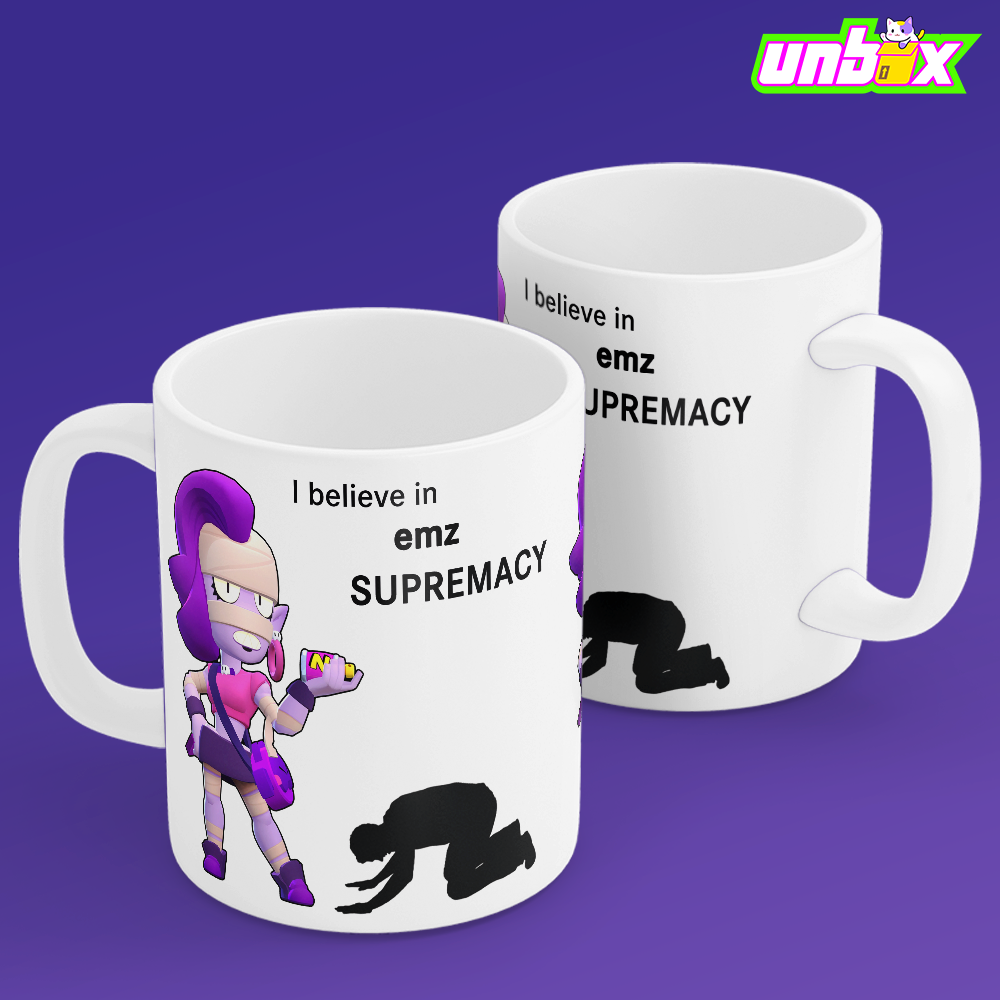 Кружка I believe in Emz supremacy Эмз Brawl Stars