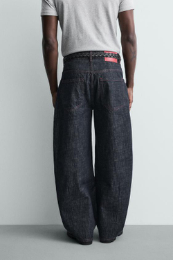 ZARA ДЖИНСЫ BALLOON FIT, ИНДИГО