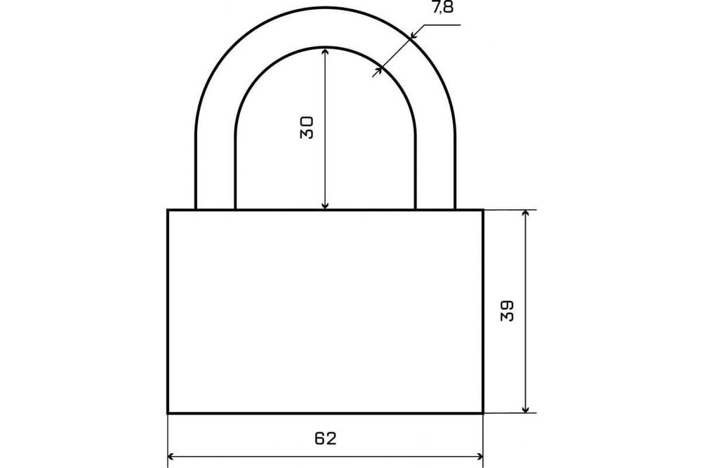 Замок навесной HD 701 (Стандарт)