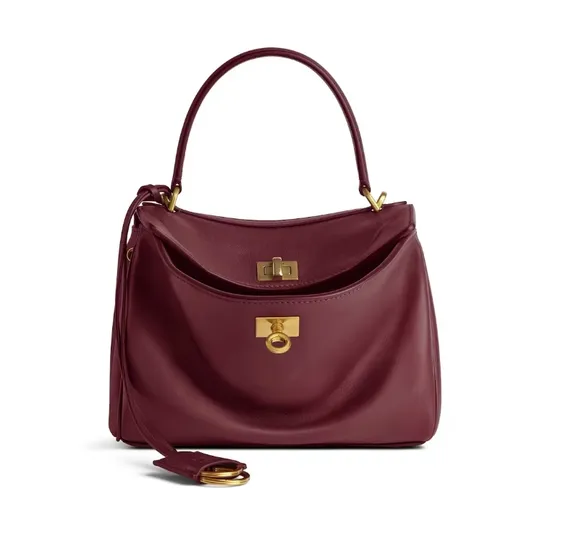 BALENCIAGA RODEO HANDBAG Бордовый