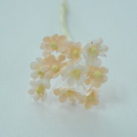 Цветок круглый бумажный мини 1см бледно-розовый