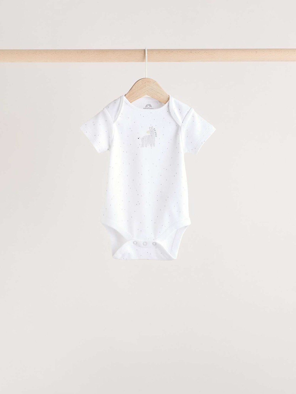 Боди с коротким рукавом для малышей Next E57-522, 5 шт., Белый
