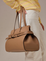 Кожаная сумка Rumi DBR 31152 коричневый капучино