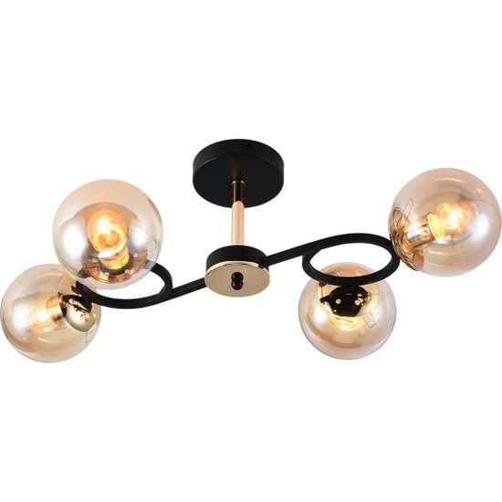 Люстра потолочная Reluce E27 01338-0.3-04 BK+FGD