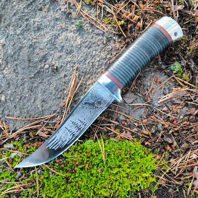 Нож НС-11А Косотур, с алюминиевыми вставками (Златоуст)