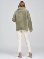 Куртка из меха шуба тедди чебурашка, SilverFox (арт. S1136rm012bz)