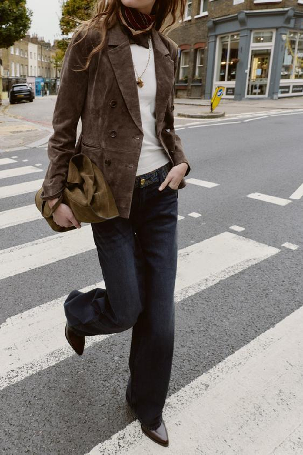 ZARA ДЖИНСЫ Z1975 СО СРЕДНЕЙ ПОСАДКОЙ И ЖАККАРДОВЫМ ПОЯСОМ, ЧЕРНЫЙ