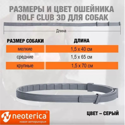 Ошейник от блох и клещей для собак Rolf Club 3D, 65см
