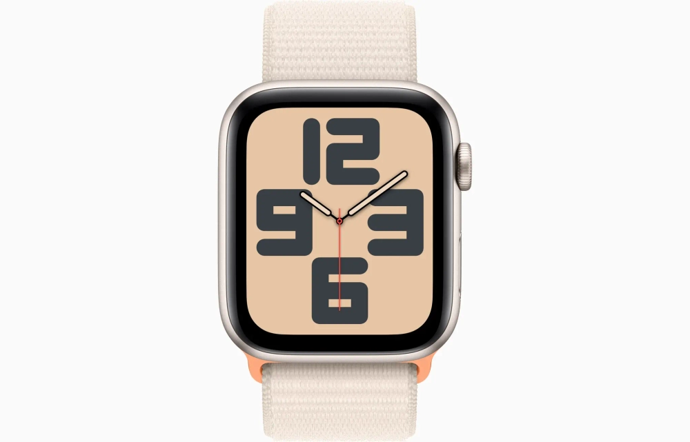 Apple Watch SE Gen 2 44mm (GPS+Cellular) Starlight Aluminum Case with Starlight Sport Loop (MRH13)