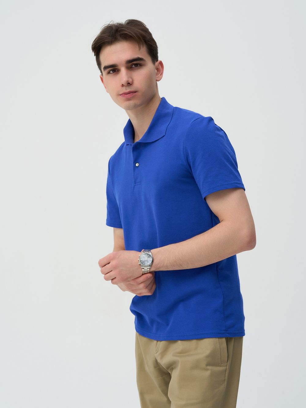 С-560-1 Футболка-поло с вышивкой