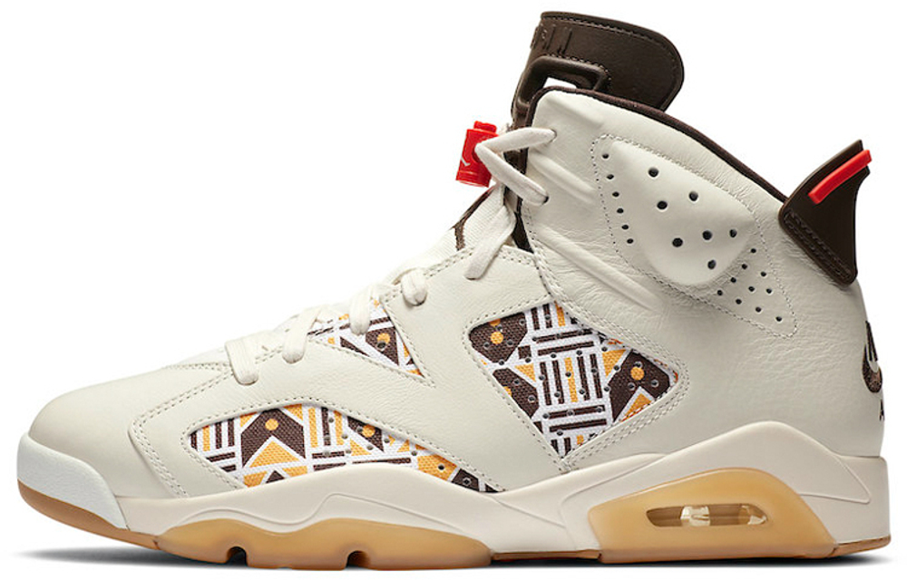 Jordan Air Jordan 6 "Quai 54" high-top retro basketball shoes men's khaki brown