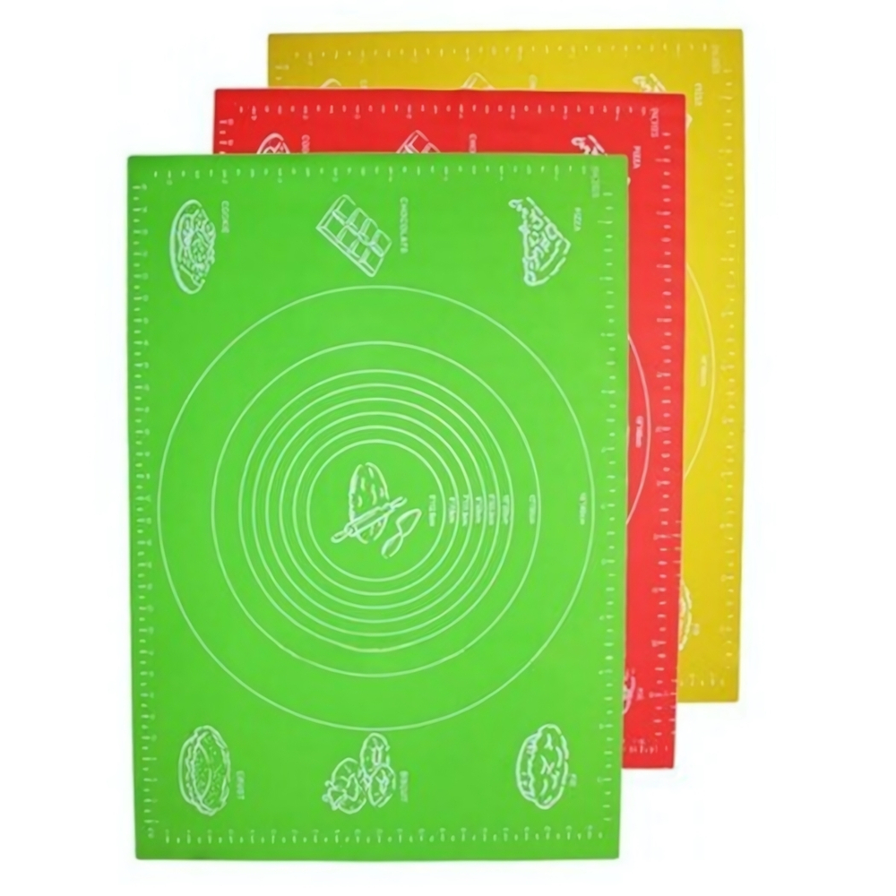 Коврик силиконовый для раскатки теста (64 х 45 см) цвет в ассортименте