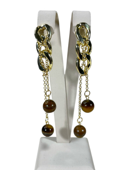 Серьги Цепь с подвесками