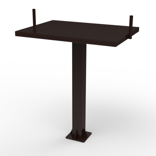 Уличный тренажер №7, Стол для армреслинга на профиле 100х100 мм, 955*660*1230 мм.