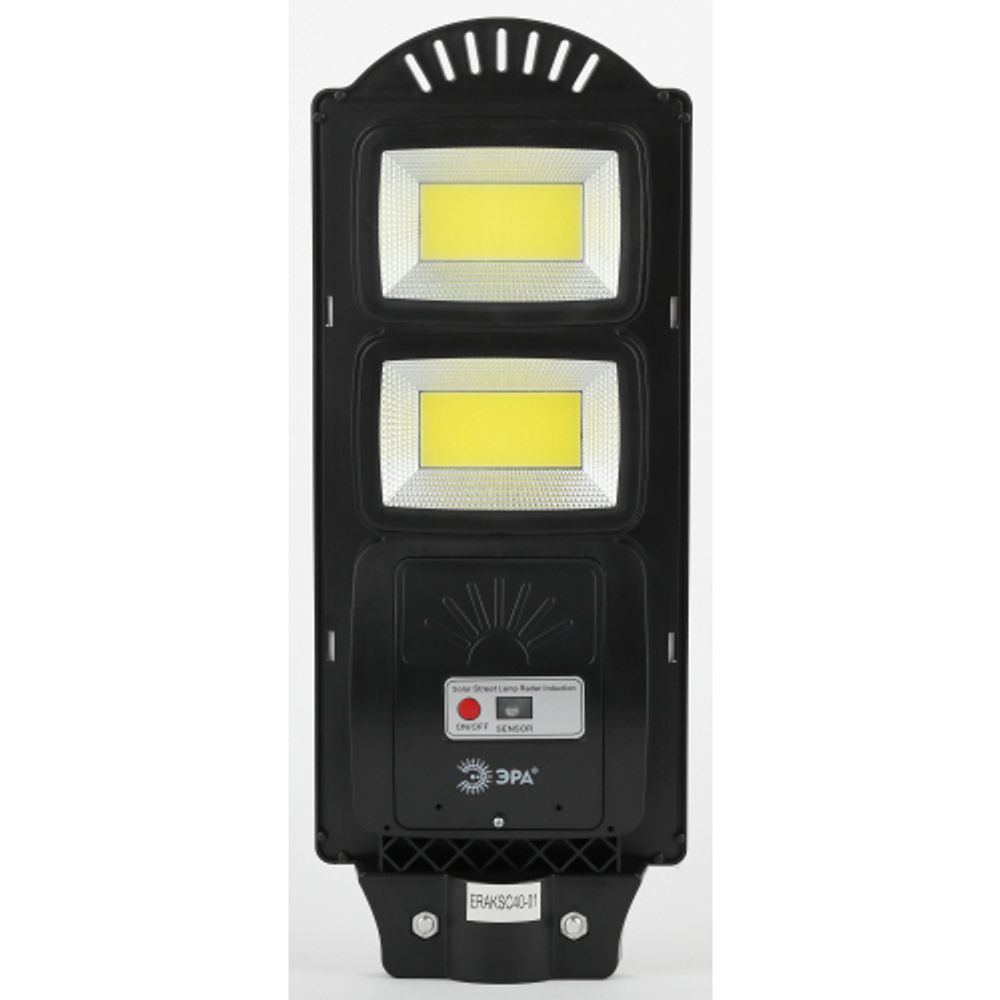 ЭРА Консольный светильник на солн. бат.,COB,40W, с датч. движ.,ПДУ,750lm, 5000К, IP65