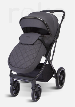 Peppy Коляска детская Tecla 2 в 1 Shadow Antrazit Chrome Edition (Графитовый)