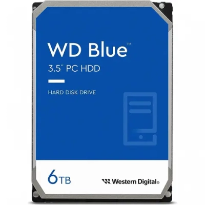 Жесткий диск WD 3,5" WD60EZAX Blue 6ТБ 5400RPM 256MB (SATA III)