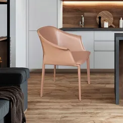 Стул Gio, серо-коричневая кожа