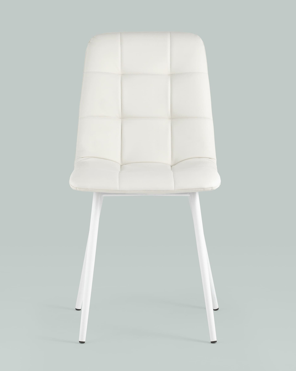 Стул Oliver экокожа белый белые ножки 2 шт