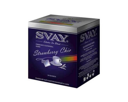Чай Гибискус Svay Strawberry Chic, 20 пак/уп, 2 г (Свэй)