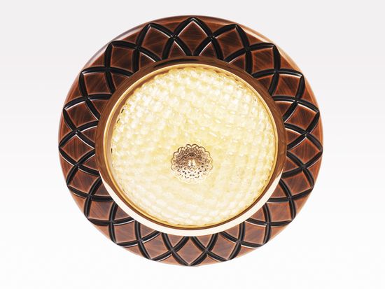 Потолочная люстра La Lampada 50463 (PL.166/4.26 WALNUT WOOD)