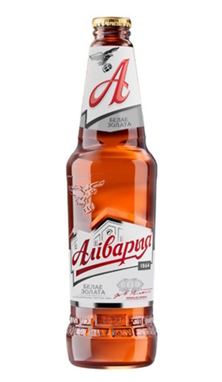 Пиво "Аливария Белое золото" светлое 0,45л.  Аливария
